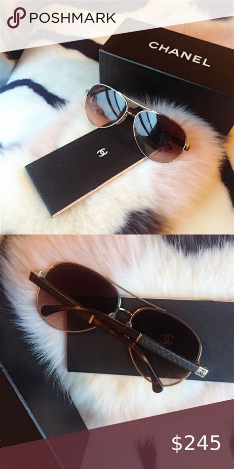 chanel sunglasses 4195q gold|CHANEL Sunglasses: Pilot Sunglasses, metal & calfskin — .